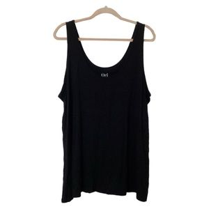 Ori The Cool Knit Tank Women’s Black Sleeveless Stretch Activewear Shirt Plus 4X